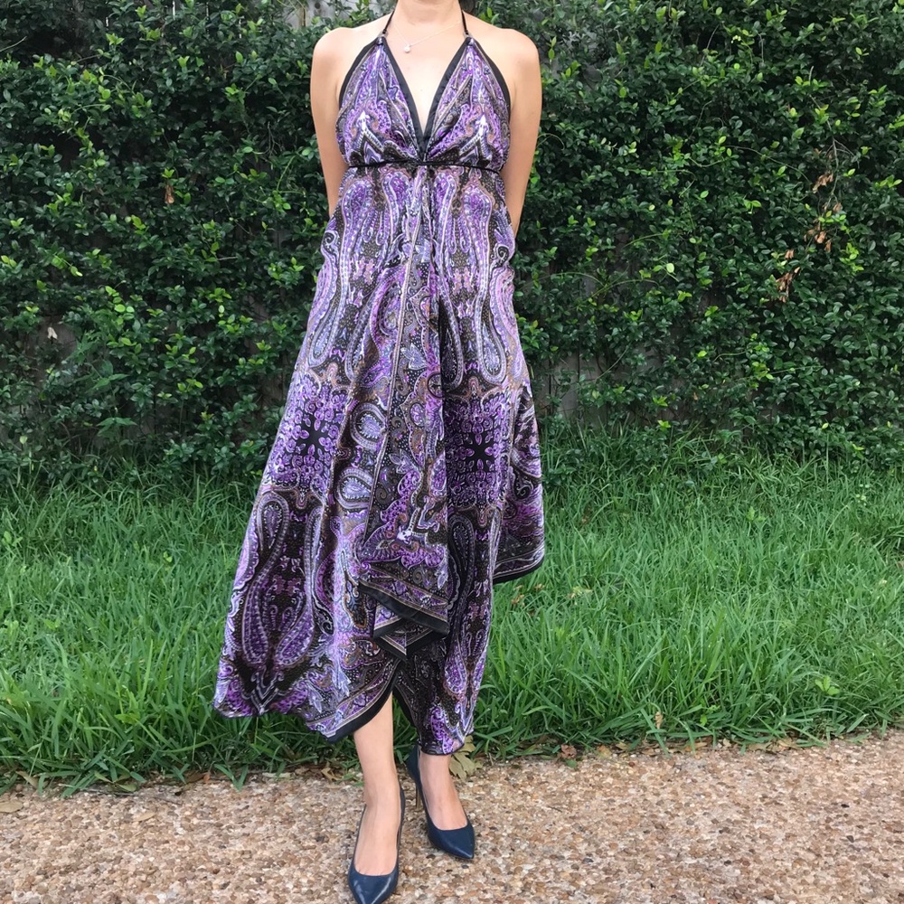 Open back maxi dress
